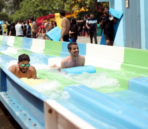 Racer slide at Atlantic Water World, Kalindi Kunj.