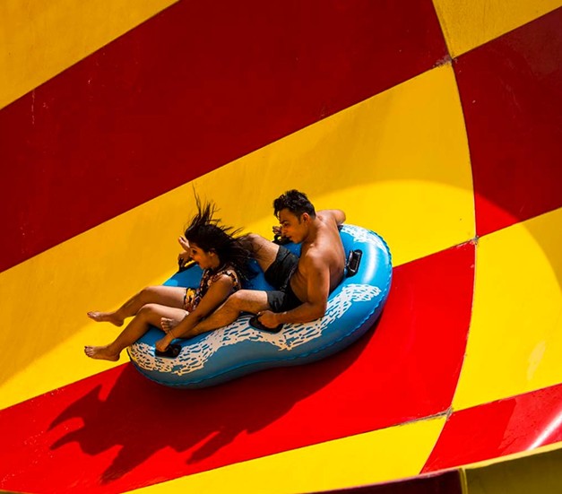 Tornado slide at Atlantic Water World, Kalindi Kunj.